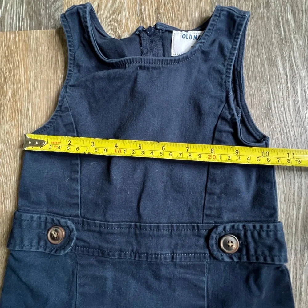 Old Navy Jumper Dress Kids Size 5 Navy Blue Pleated School Uniform Sleeveless